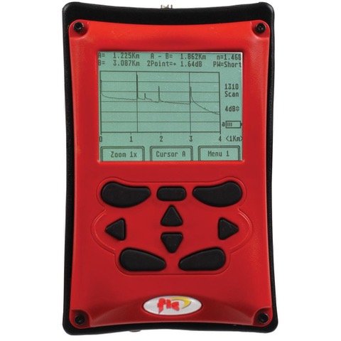 Red Fiber Instrument Sales fiber optic OTDR model Firecat Mini-OTDR Quad with backlit screen